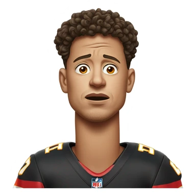 Patrick Mahomes crying to a ref sticker