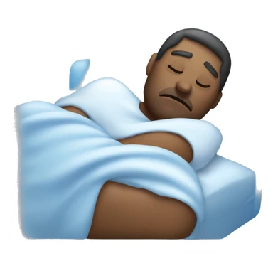 A ice cold emoji face who is sleeping sticker