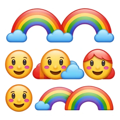 Progressive Rainbow emojis  sticker