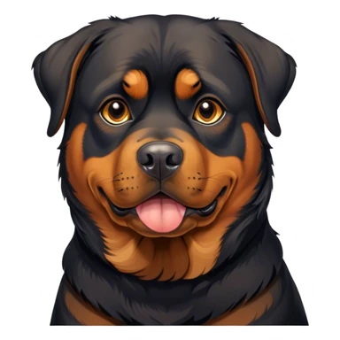 A mature Rottweile dog. sticker