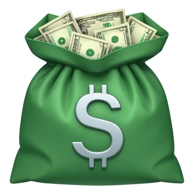 dollars in the bag sticker