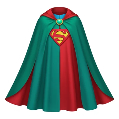 "리나의 살롱" Written on a red, green and teal cape sticker