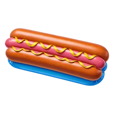   jeff koons style inflatable abstract SPAM MEAT  sausage art sculpture  sticker