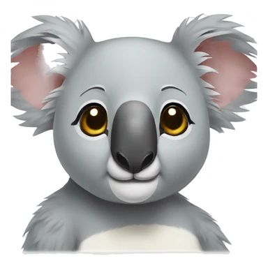 koala headshot sticker