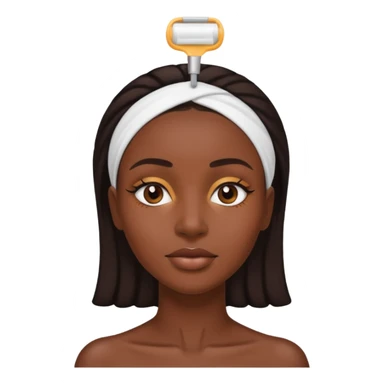 Femme noire soin du visage sticker