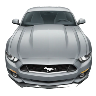 mustang grey car sticker