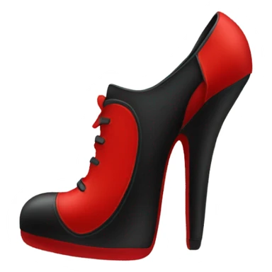 Chaussure rouge et noir  sticker