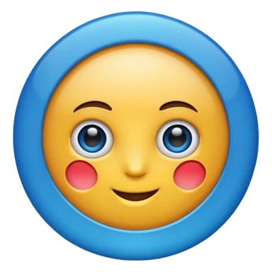 Verificación redondo azul  sticker