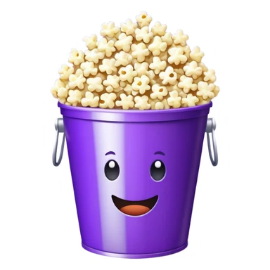 Purple popcorn bucket  sticker