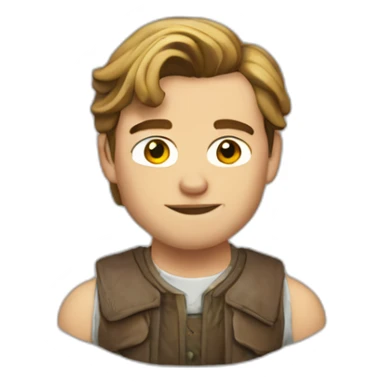 Leonardo Di Caprio half body sticker