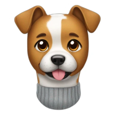 Dog wearing socks sticker