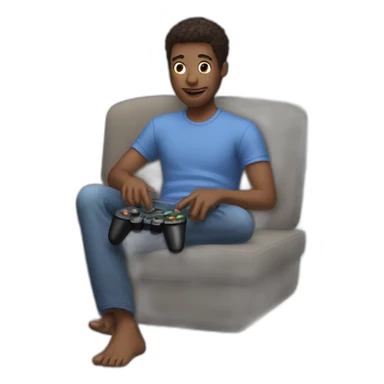 Friends playing video games sticker