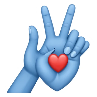 🩵 with middle finger
with the heart itself and make the finger inside it sticker