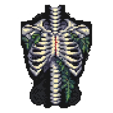 broken ribcage sticker