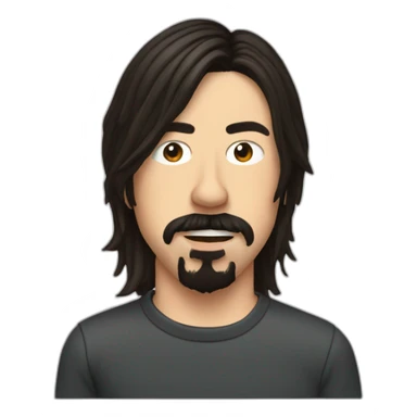 Dave Grohl from Nirvana in the 1990s sticker