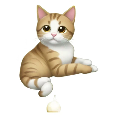 Christmas tree with cats sticker