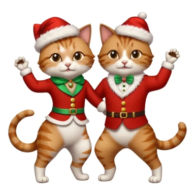 Cats couple salsa dancing  sticker