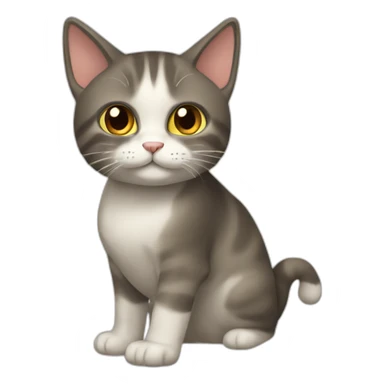 gato motivado sticker