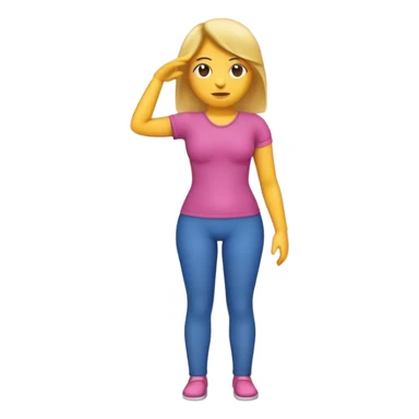 hand on hips emoji sticker