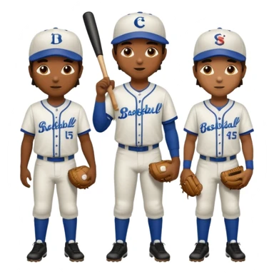 amigos jugando baseball solo hombres de un solo color  sticker