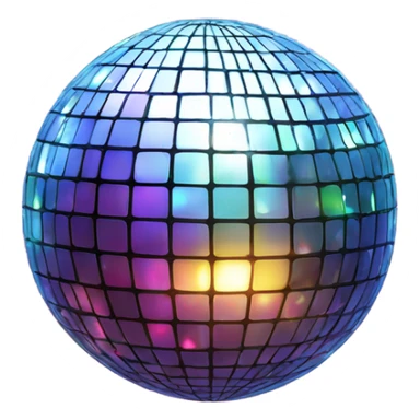 disco ball with shines all over sticker