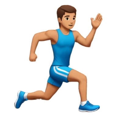 Someone hopping a wall sticker