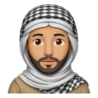 Un arabe con solo cabeza sticker