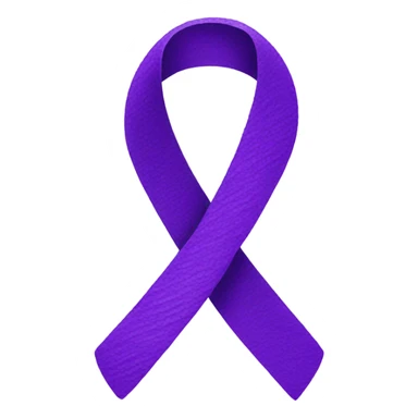 purple awareness ribbon sticker
