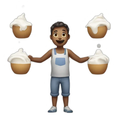 juggle the milk sticker