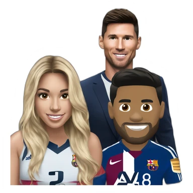 Messi marcando a Cristino Ronaldo  sticker