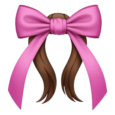 hair from behind with a bow sticker