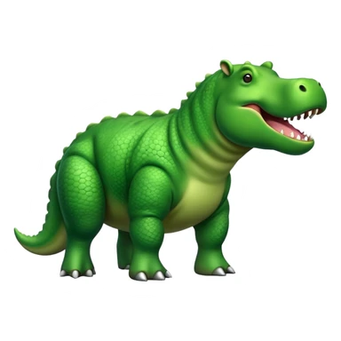 Hippopotamus dinosaur sticker