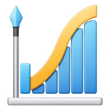 gráfico de ventas color blanco sticker