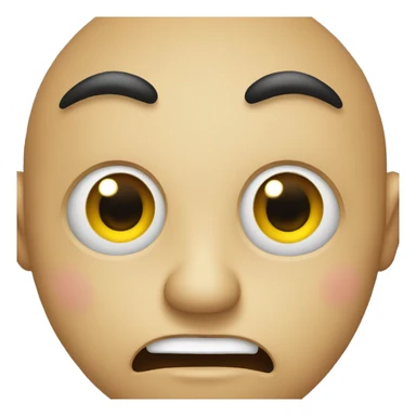 Emoji with one eye close the other open doing the rizz face sticker