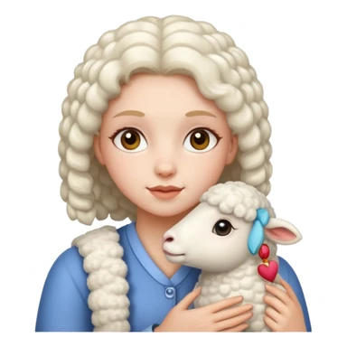 girl sheep sticker