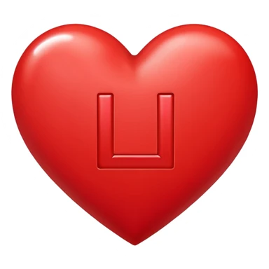 Heart with L inside sticker