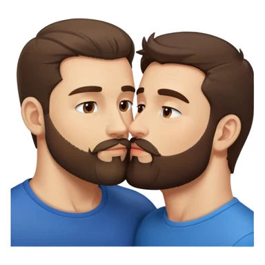 sexy-pose-fit-beard-brunette-caucasian-bear-twink-gay-men-kissing sticker