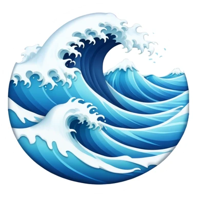 Ocean waves sticker