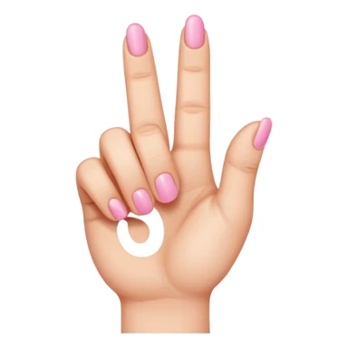 Stick the pinky finger up sticker