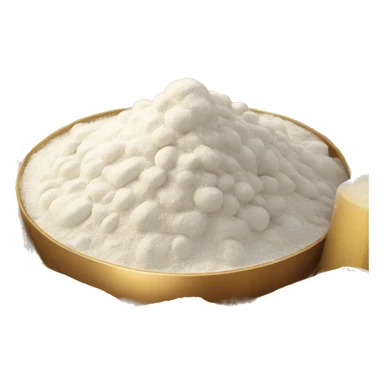 Champagne and flour pile sticker