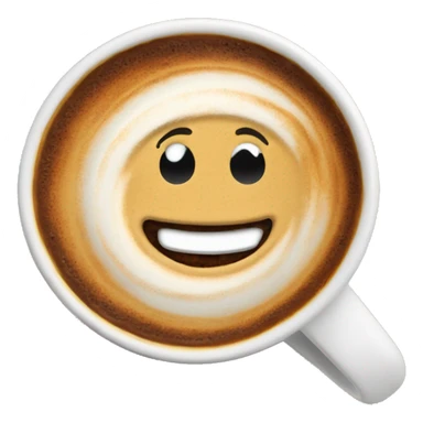 Cornetto nel capuccino sticker