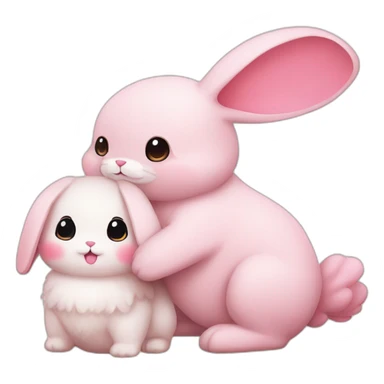 kanahei rabbit and pisuke sticker