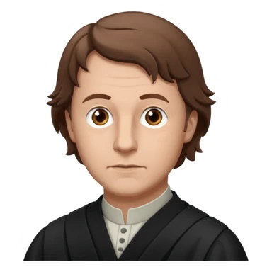 Johann Gottlieb Fichte philosopher three-quarter view brown hair sticker