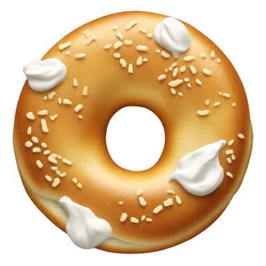 Everything bagel with cream cheese sticker