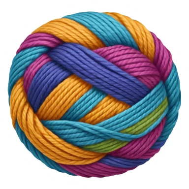 colorfull ball of yarn sticker