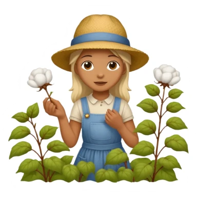 Cotton picker sticker