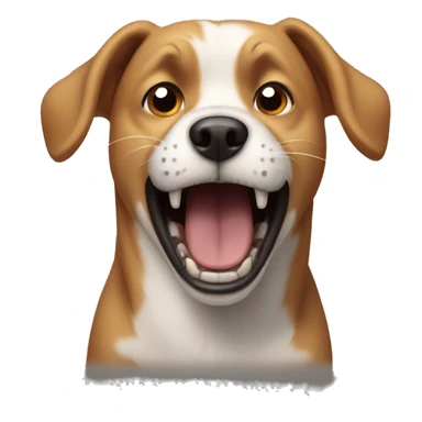 dog screaming sticker