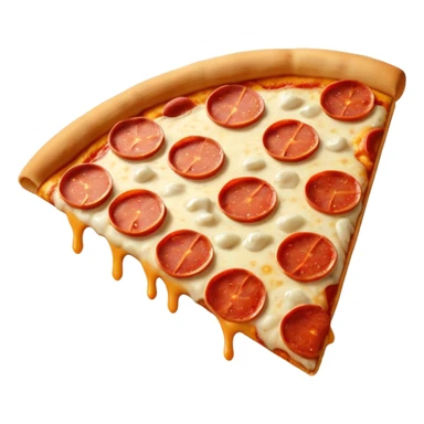 realistic pizza, up view sticker