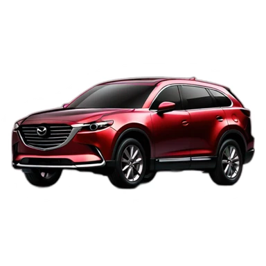 Mazda-CX9-2008-red sticker
