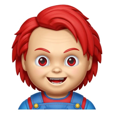 Un emojin de chuky sticker